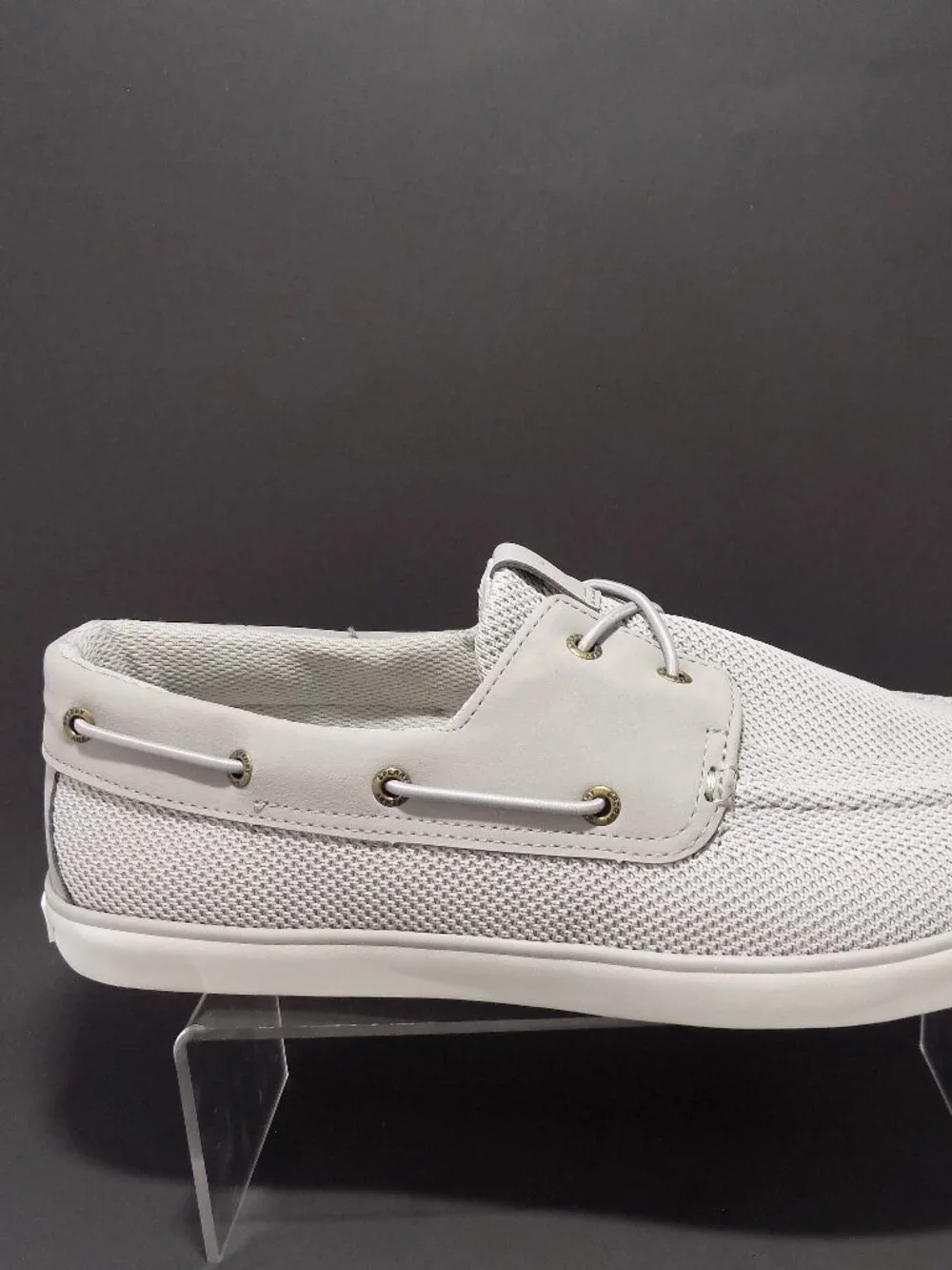 Men's Sperry Grey Bahama Knit Boat Shoe -Size 10.5